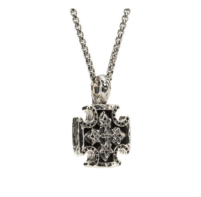 Bikers cross necklace outlet